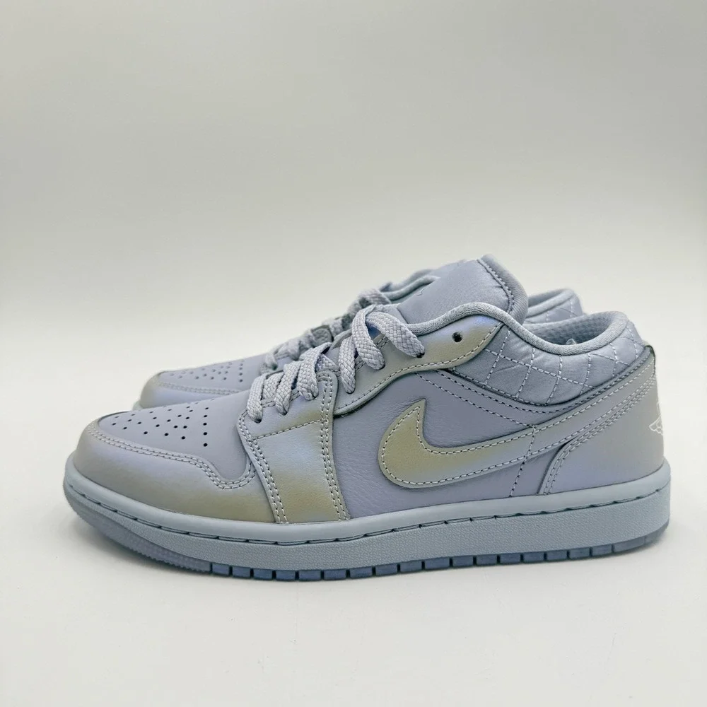 Nike Women's 9 Air Jordan 1 Low SE Ghost/Pure Platinum-Sail IM5129-010 NEW - Picture 3 of 7